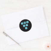 Sticker Rond Éléments de science Articles (Enveloppe)
