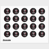 Sticker Rond Éléments de sensibilisation aux cellules de faucil (Feuille)