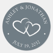 Sticker Rond Eléments simples modernes élégants (Devant)