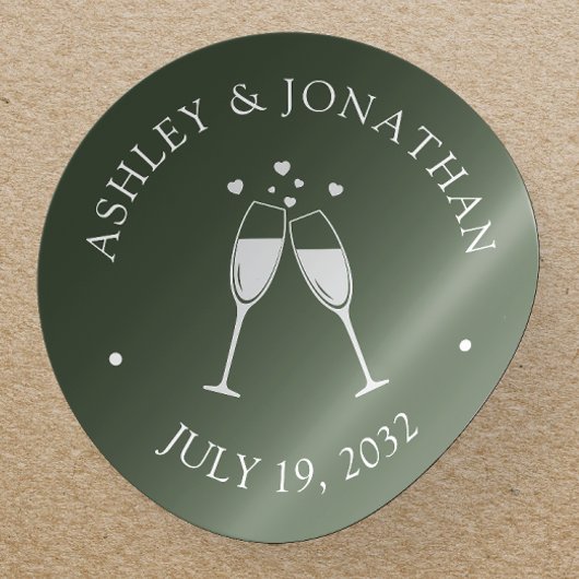 Sticker Rond Eléments simples modernes élégants