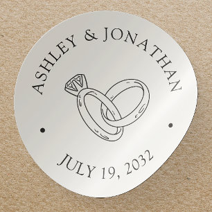 Sticker Rond Eléments simples modernes élégants