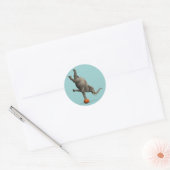 Sticker Rond Eléphant artistique (Enveloppe)