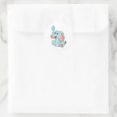 Sticker Rond Eléphant avec eau (Sac)