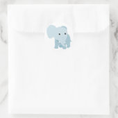 Sticker Rond Eléphant Bébé mignon (Sac)