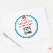 Sticker Rond Éléphant de républicain de modèle d'autocollant (Enveloppe)