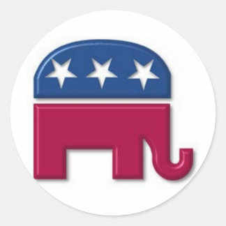 Sticker Rond Eléphant GOP