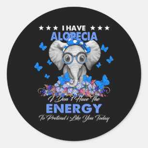 Sticker Rond Elephant J'Ai Des Cadeaux De Sensibilisation À L'A