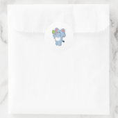 Sticker Rond Elephant Mobile (Sac)