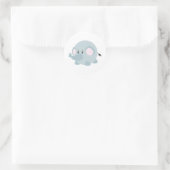 Sticker Rond Eléphant rond mignon (Sac)