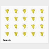 Sticker Rond Eléphante jaune (Feuille)