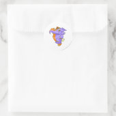 Sticker Rond Elephante Split (Sac)