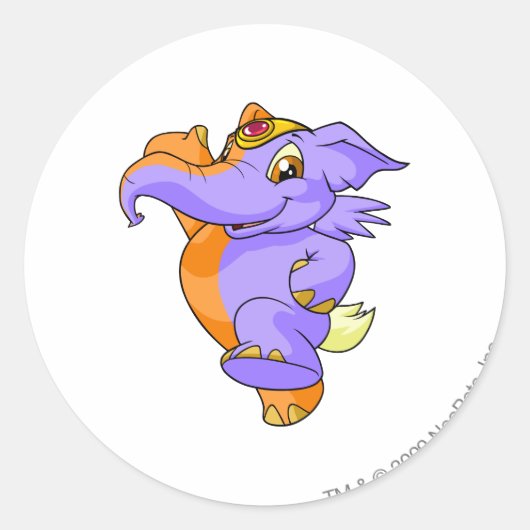 Sticker Rond Elephante Split (Devant)