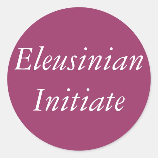 Sticker Rond Eleusinian initier la religion grecque (Devant)
