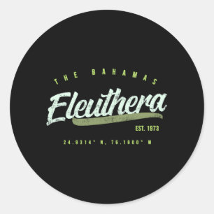 Sticker Rond Eleuthera Bahamas