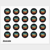 Sticker Rond Élevée Conduite Pour Élevée (Feuille)