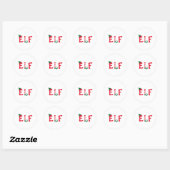 Sticker Rond Elf (Feuille)