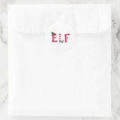 Sticker Rond Elf (Sac)