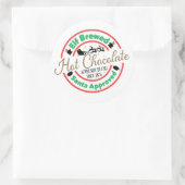 Sticker Rond Elf Brassé Chocolat chaud (Sac)