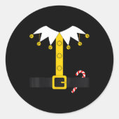 Sticker Rond Elf Costume  (Devant)