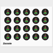 Sticker Rond Elf Xmas The Way To Spread Christmas Cheer Men Wom (Feuille)