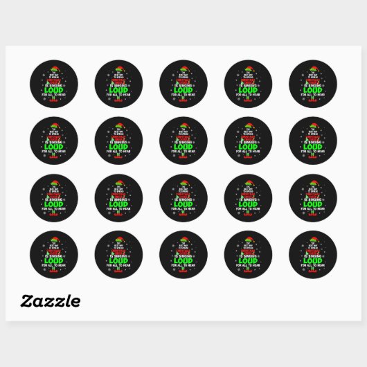 Sticker Rond Elf Xmas The Way To Spread Christmas Cheer Men Wom (Feuille)