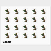 Sticker Rond Elfe avec la ceinture (Feuille)