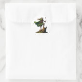 Sticker Rond Elfe avec la ceinture (Sac)