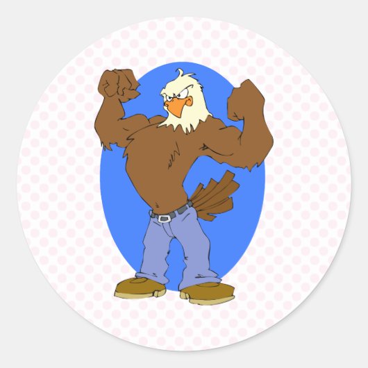 Sticker Rond Eliav Eagle (Devant)