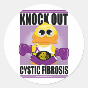 Sticker Rond Éliminer la fibrose kystique