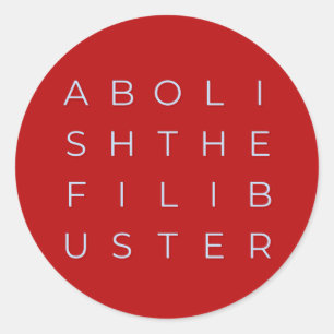 Sticker Rond Éliminer l'autocollant Filibuster Circle