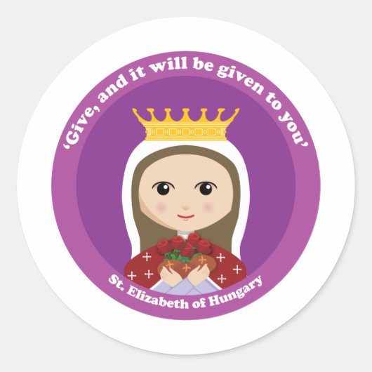 Sticker Rond Élisabeth de Hongrie (Devant)