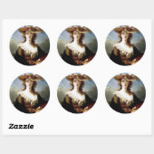 Sticker Rond Elisabeth Vigee-Lebrun Autoportrait (Feuille)