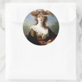 Sticker Rond Elisabeth Vigee-Lebrun Autoportrait (Sac)