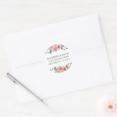 Sticker Rond Elizabeth Retourner Adresse Mariage Enveloppe Scea (Enveloppe)