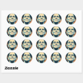 Sticker Rond elizabeth warren (Feuille)