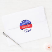 Sticker Rond Elizabeth Warren pour la présidente 2020 (Enveloppe)