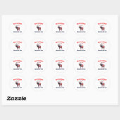 Sticker Rond Elk Flag America (Feuille)