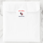 Sticker Rond Elk Flag America (Sac)