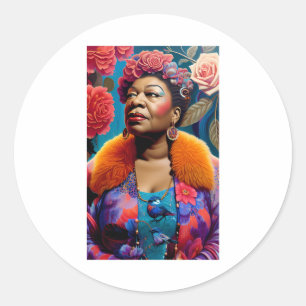 Sticker Rond Ella Fitzgerald