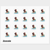 Sticker Rond Ella Fitzgerald (Feuille)