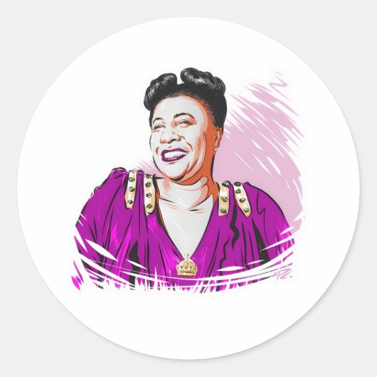 Sticker Rond Ella Fitzgerald (Devant)
