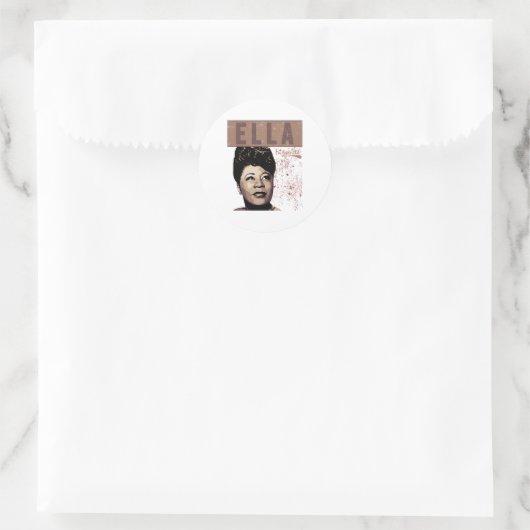 Sticker Rond Ella Fitzgerald (Sac)