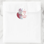 Sticker Rond Ella I aidait les oiseaux dans les secours aujourd (Sac)