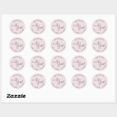 Sticker Rond Elle A Dit Oui ⎢ Enregistrer L'Autocollant Date (Feuille)