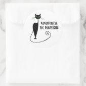 Sticker Rond Elle A Néanmoins Affirmé : (Sac)