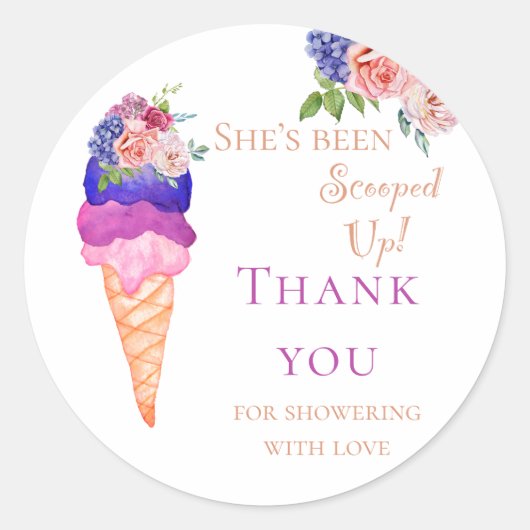 Sticker Rond Elle a récupéré le Merci de Fête des mariées de cr (Devant)