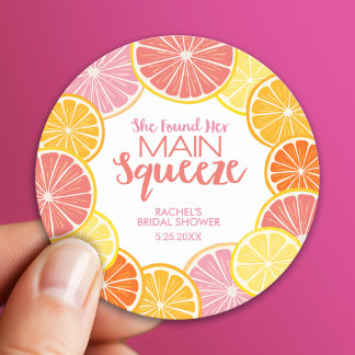 Sticker Rond Elle a trouvé sa Baby Shower de mariage de la pers