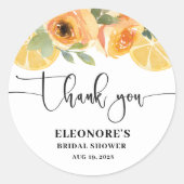 Sticker Rond Elle a trouvé sa Fête des mariées Squeeze (Devant)