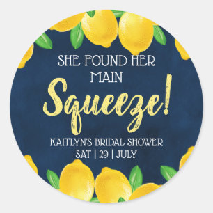 Sticker Rond Elle a trouvé son Lemon Bridal Shower