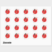 Sticker Rond Elle Diable (Feuille)